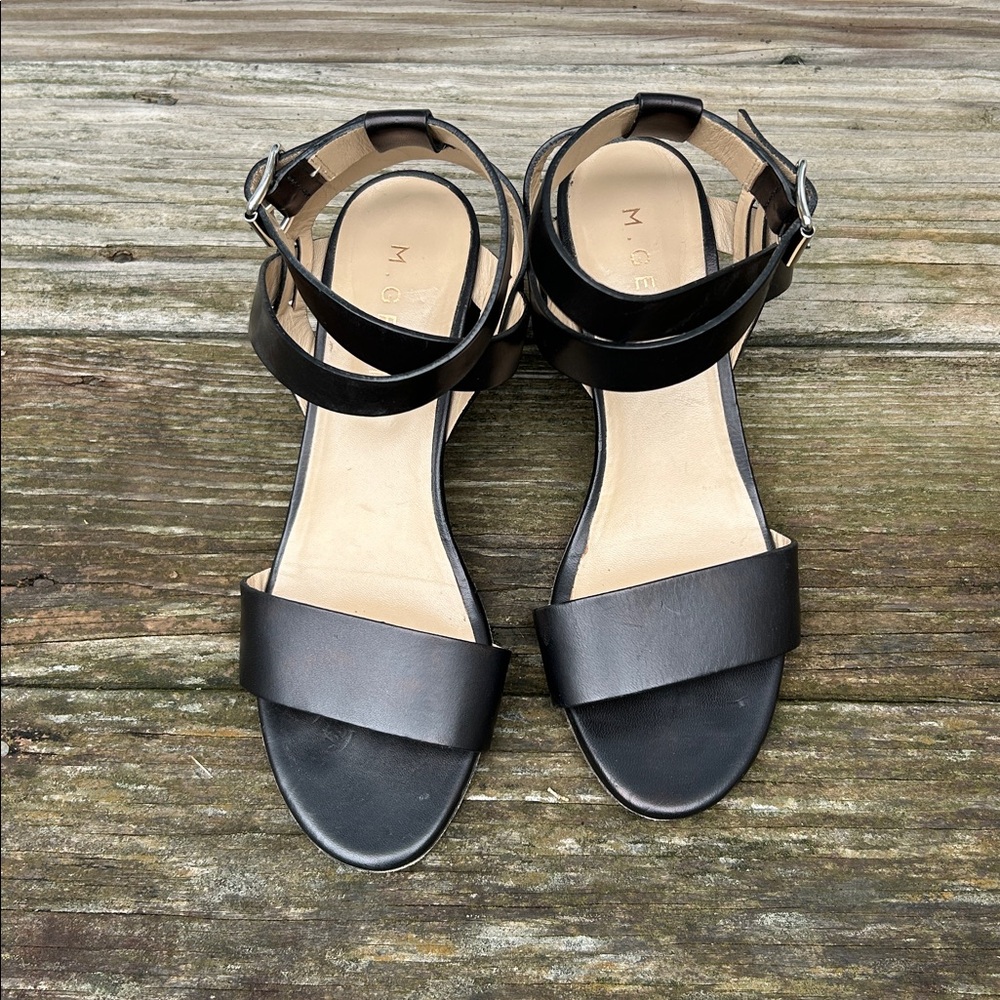 M. Gemi Atturno Black Block Heel Sandal 38/7.5 - Picture 5 of 13